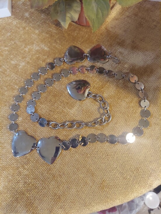 Source Unknown Accessories - Metal Heart Design Belt